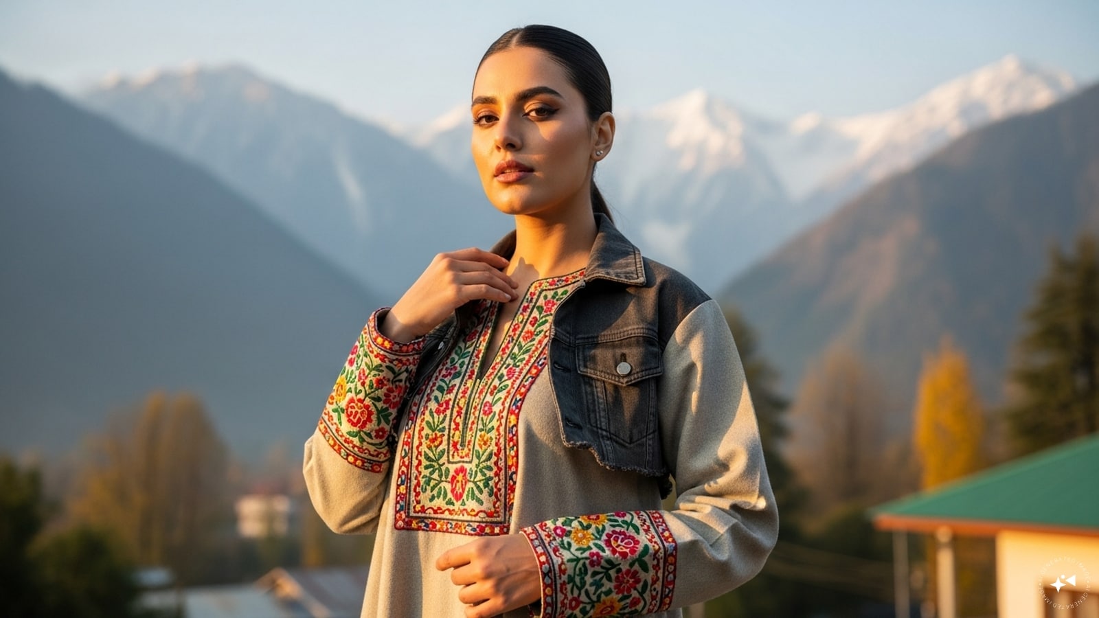 Layered With Shrugs: For extra warmth and style, layer the Pheran under a cropped shrug or jacket. Choose contrasting colours or subtle embroidery to elevate the look. This is perfect for winter outings, blending traditional roots with modern flair.